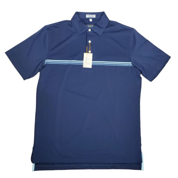 Peter Millar Navy Blue Polo Shirt - Picture 2 of 16
